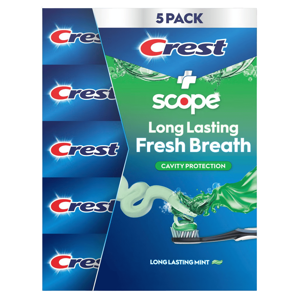 Crest Complete + Scope Advanced Active Foam Toothpaste 8.2 oz 5 pack buy online USA - 1